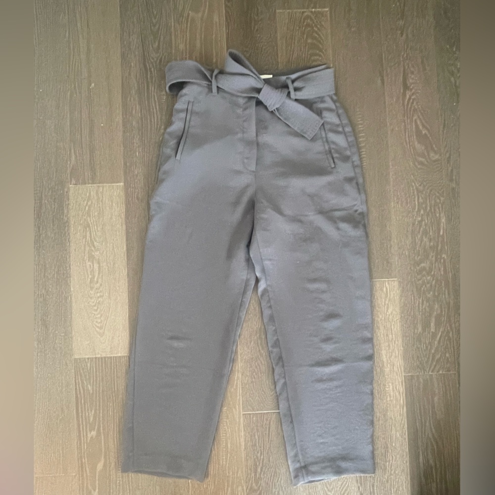 Wilfred Gray Paperbag Waist Tapered Pants